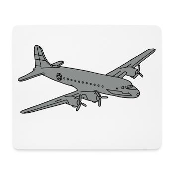 Avion 2 - Tapis de souris (format paysage) - blanc - Devant