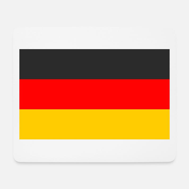 GERMAN FLAG - Mouse Pad (horizontal) - white