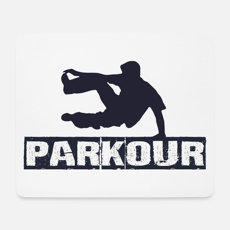 Parkour - Mousepad (Querformat) - Weiß