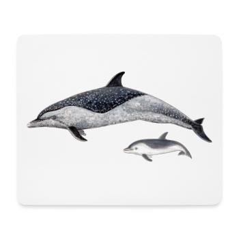 dauphin tacheté - Tapis de souris (format paysage) - blanc - Devant