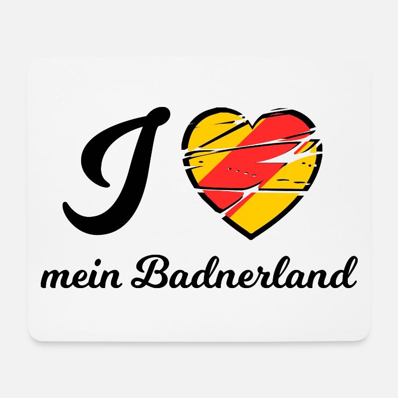 ich liebe mein Badnerland - Mousepad (Querformat) - Weiß