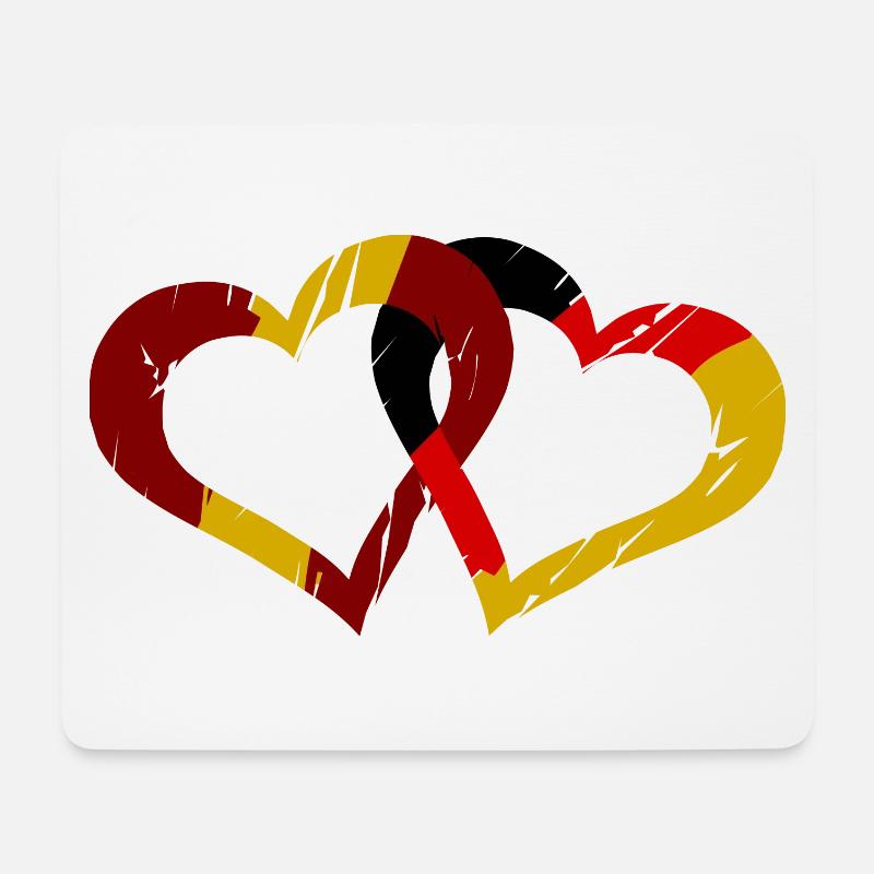 Spanisch deutsche Liebe - Mousepad (Querformat) - Weiß