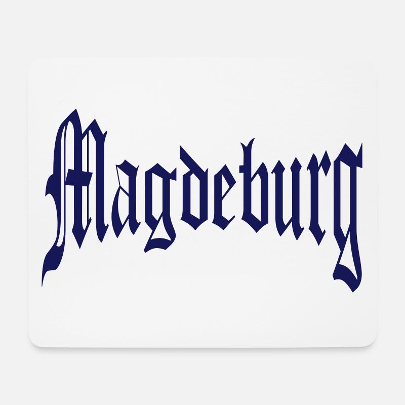 Magdeburg - Mousepad (Querformat) - Weiß