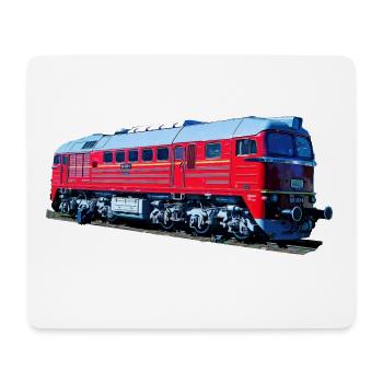 Diesellok BR 120 Taigatrommel - Mousepad (Querformat) - Weiß - Vorne