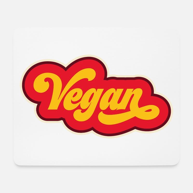 Vegan - Mouse Pad (horizontal) - white