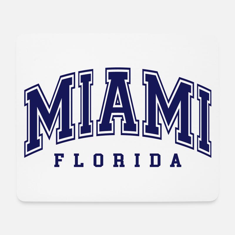 Miami - Tapis de souris (format paysage) - blanc