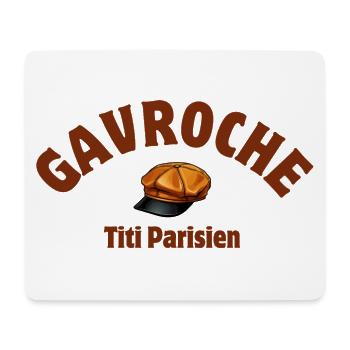 gavroche, poulbot, titi Pariser - Mousepad (Querformat) - Weiß - Vorne