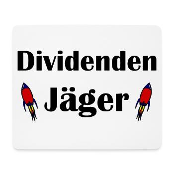 Der Dividendenjäger - Mousepad (Querformat) - Weiß - Vorne
