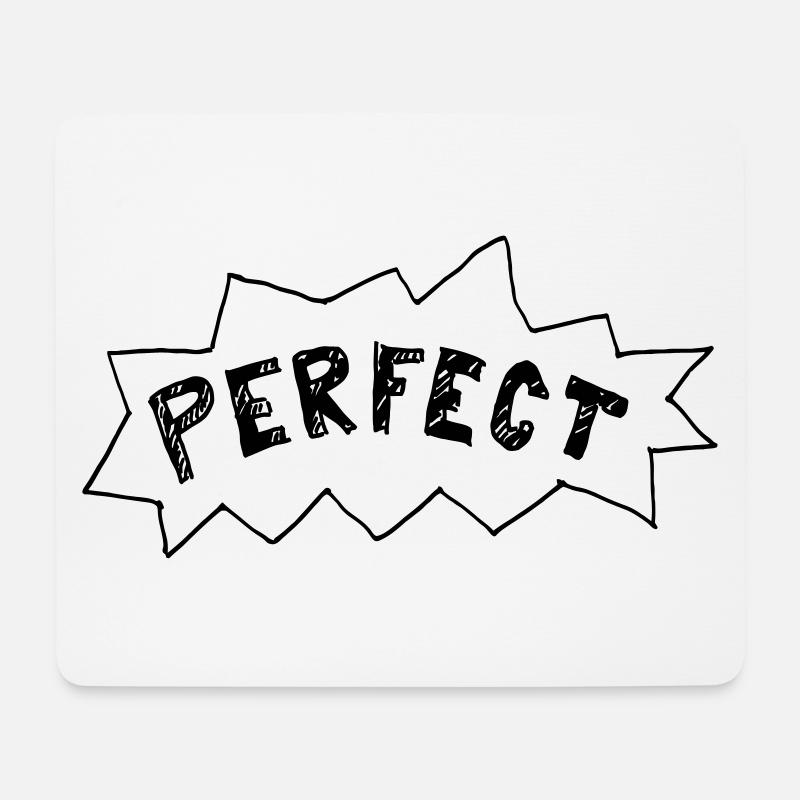 Perfect (customizable color) - Mouse Pad (horizontal) - white