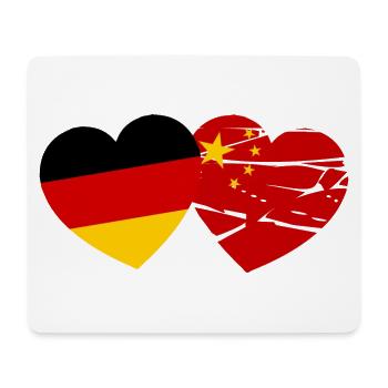 L’amitié germano-chinoise - Tapis de souris (format paysage) - blanc - Devant