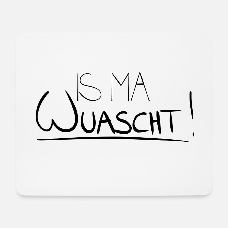 Is ma Wuascht! - Mousepad (Querformat) - Weiß