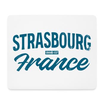 Strasbourg Frankreich Vintage Schrift - Mousepad (Querformat) - Weiß - Vorne