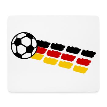 Deutsche Fußballer - Mousepad (Querformat) - Weiß - Vorne