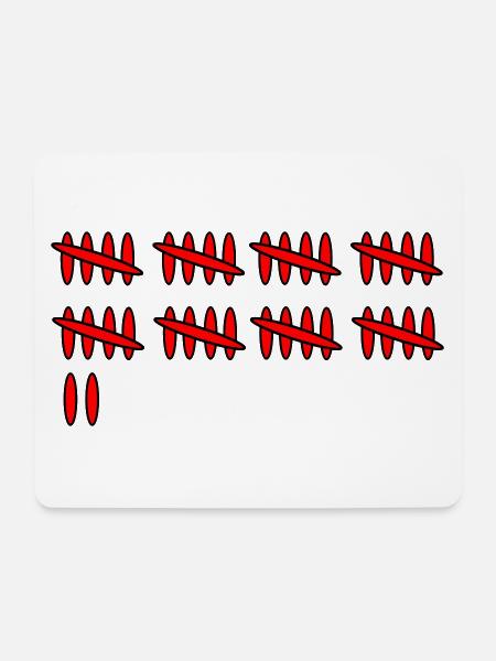 Tally sheet result 42 - Mouse Pad (horizontal) - white