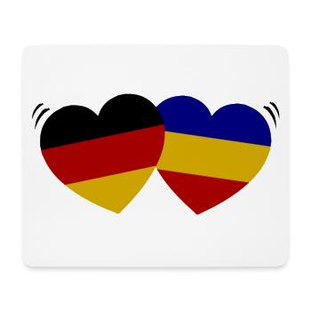 Rumänien Deutschland Partnerschaft - Mousepad (Querformat) - Weiß - Vorne