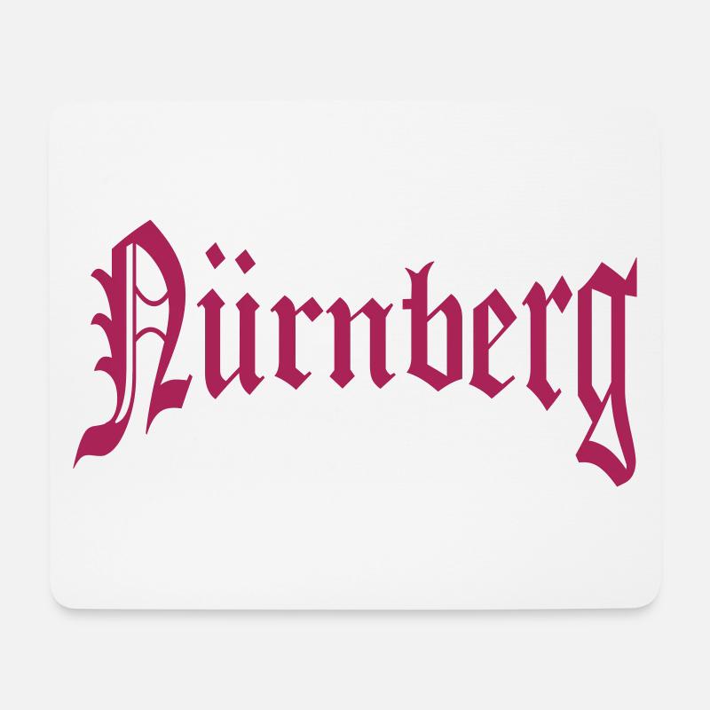Nürnberg - Mousepad (Querformat) - Weiß