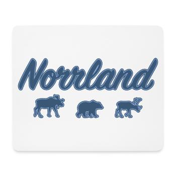Norrland Lettering Silhouette Sweden Blue - Mouse Pad (horizontal) - white - Front