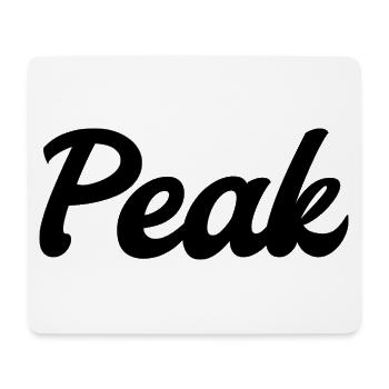 Peak Streetwear – Retro Script Design (black) - Mousepad (Querformat) - Weiß - Vorne