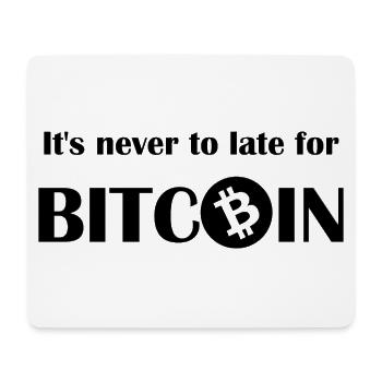 The future is Bitcoin - Mouse Pad (horizontal) - white - Front