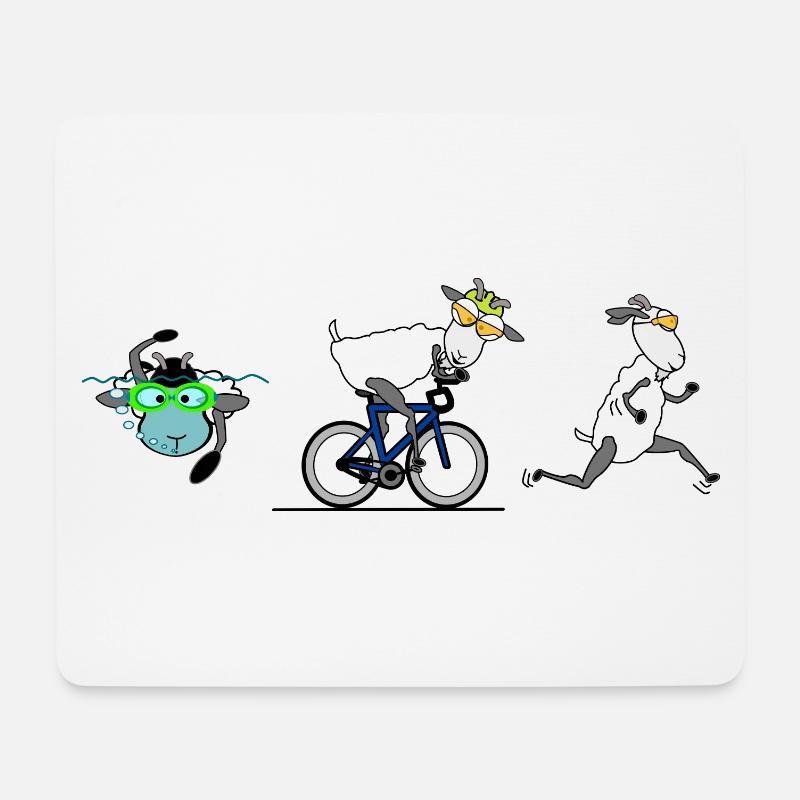 Triathlon - Mouse Pad (horizontal) - white