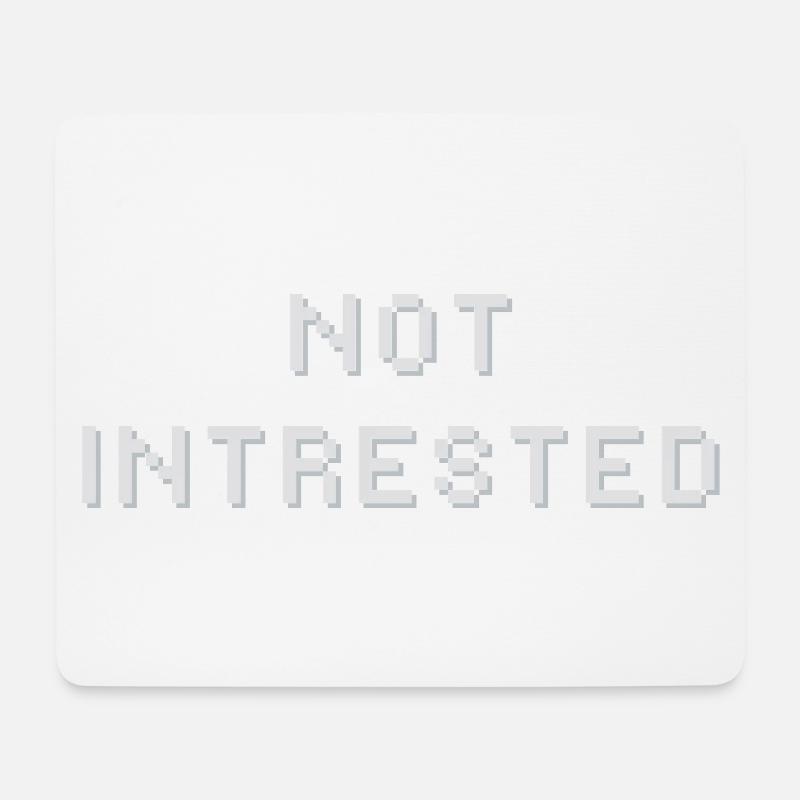 Nicht interessierter Druck - Mousepad (Querformat) - Weiß