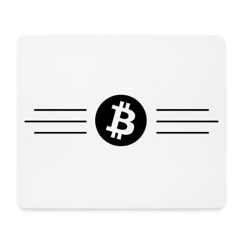 La nouvelle monnaie Bitcoin - Tapis de souris (format paysage) - blanc - Devant