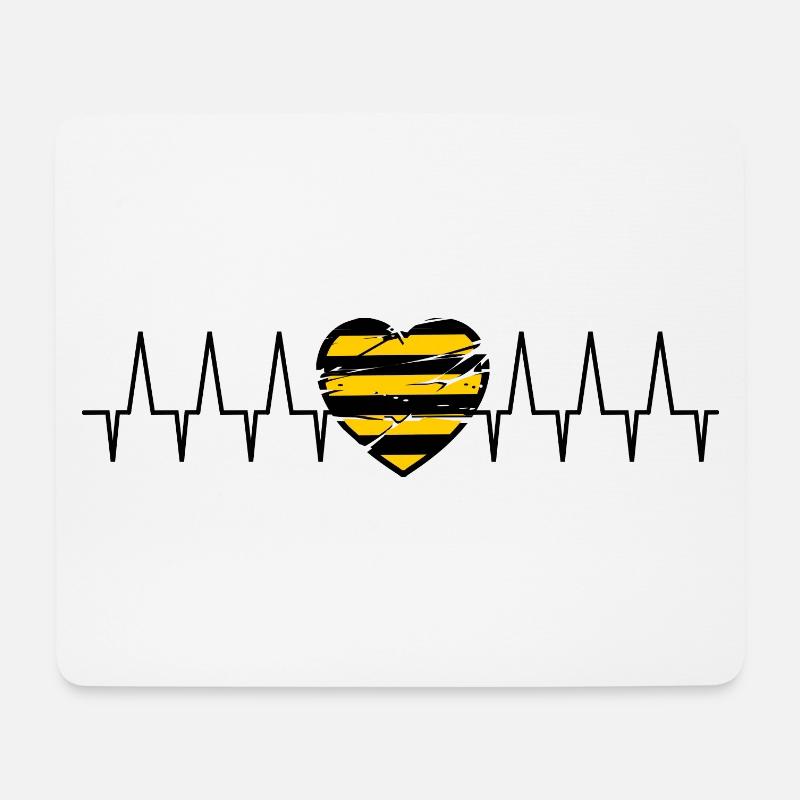 Herzlinie Sachsen - Mousepad (Querformat) - Weiß