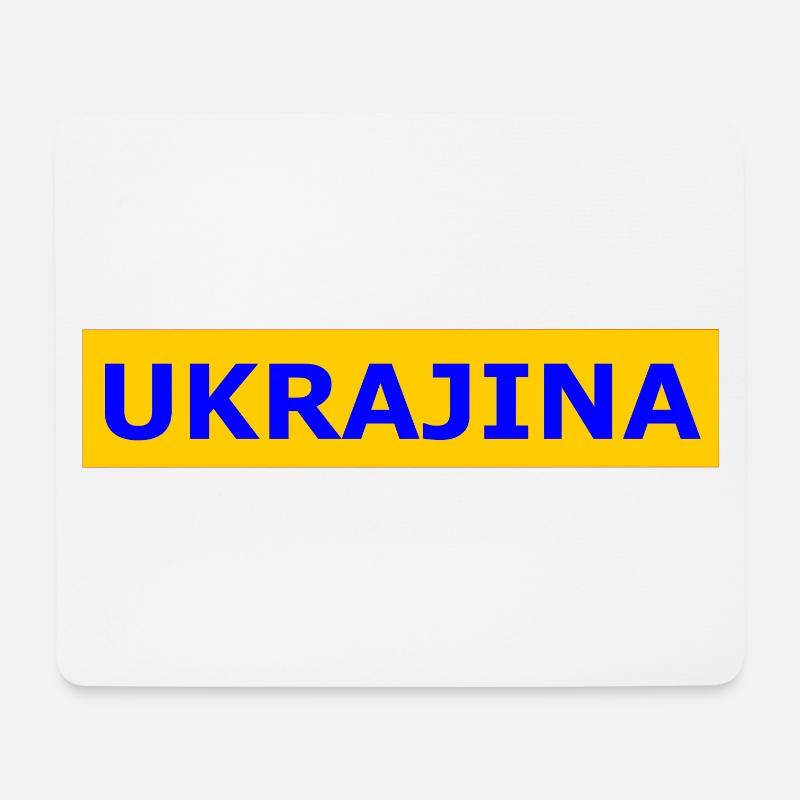 Ukrajina - Mousepad (Querformat) - Weiß