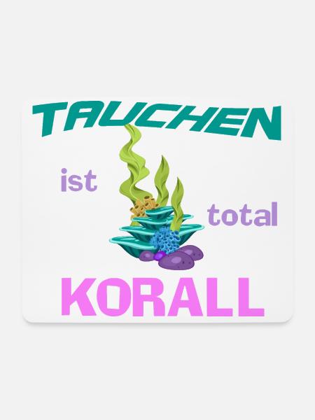 Tauchen - Mousepad (Querformat) - Weiß