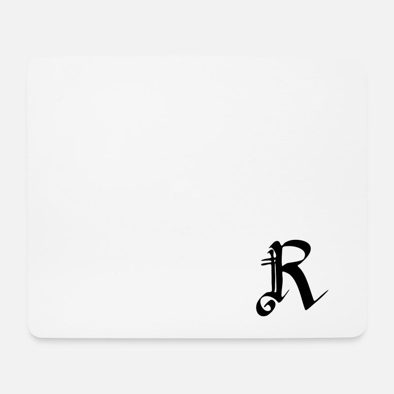 R - Mousepad (Querformat) - Weiß