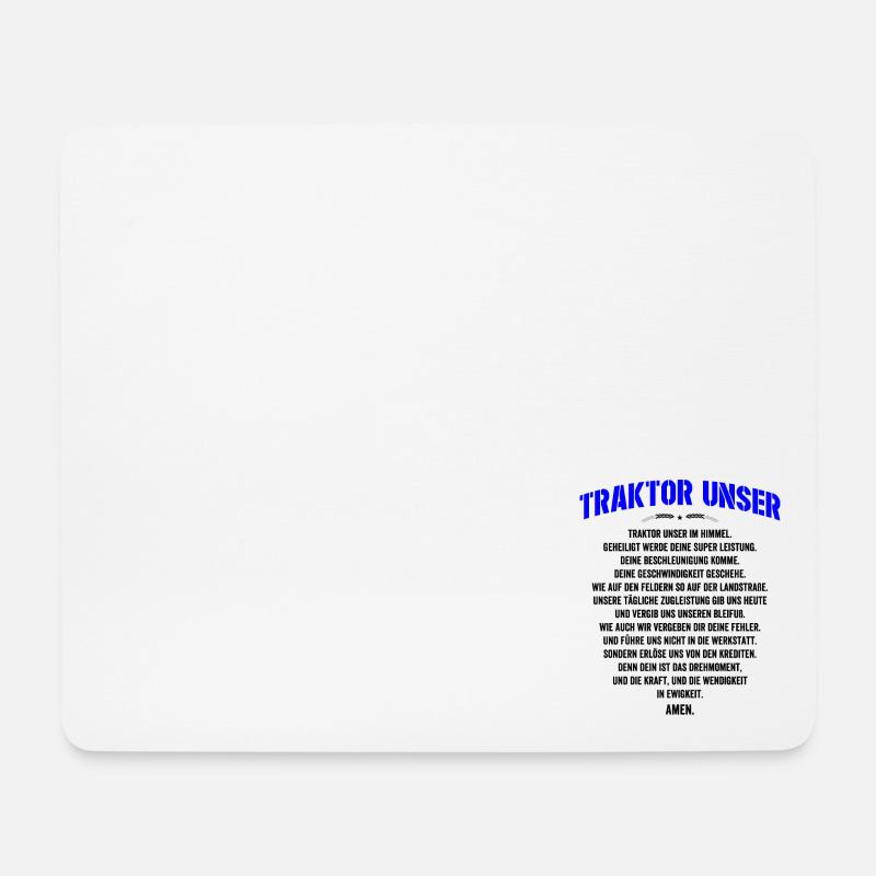 Traktor Unser Gebet Bauer Landwirt Spruch Traktor - Mousepad (Querformat) - Weiß