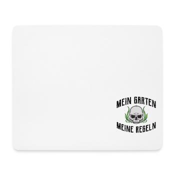 Mein Garten Meine Regel Gärtner Landschaftsgärtner - Mousepad (Querformat) - Weiß - Vorne