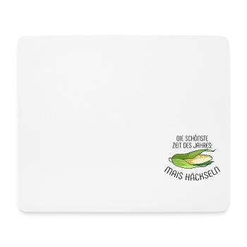 Die schönste Zeit des Jahres Mais häckseln - Mais - Mousepad (Querformat) - Weiß - Vorne