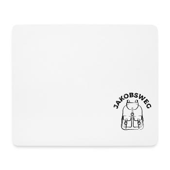 Jakobsweg - Wandern - Pilgern - Wanderer, Pilgerer - Mousepad (Querformat) - Weiß - Vorne