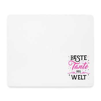 Beste Tante de Welt - Tante - Tanten - coole Tante - Mousepad (Querformat) - Weiß - Vorne