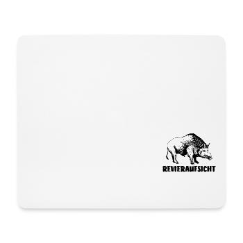 Revieraufsicht, Jäger und Jagd - Jäger - Jagd - Fa - Mousepad (Querformat) - Weiß - Vorne