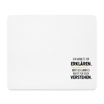 Ich kann es dir erklären, Physik & Mathe Ingenieur - Mousepad (Querformat) - Weiß - Vorne