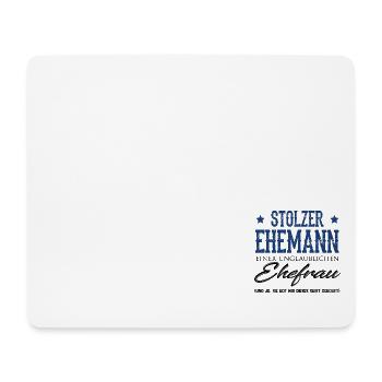 Stolzer Ehemann einer unglaublichen Ehefrau - Mousepad (Querformat) - Weiß - Vorne
