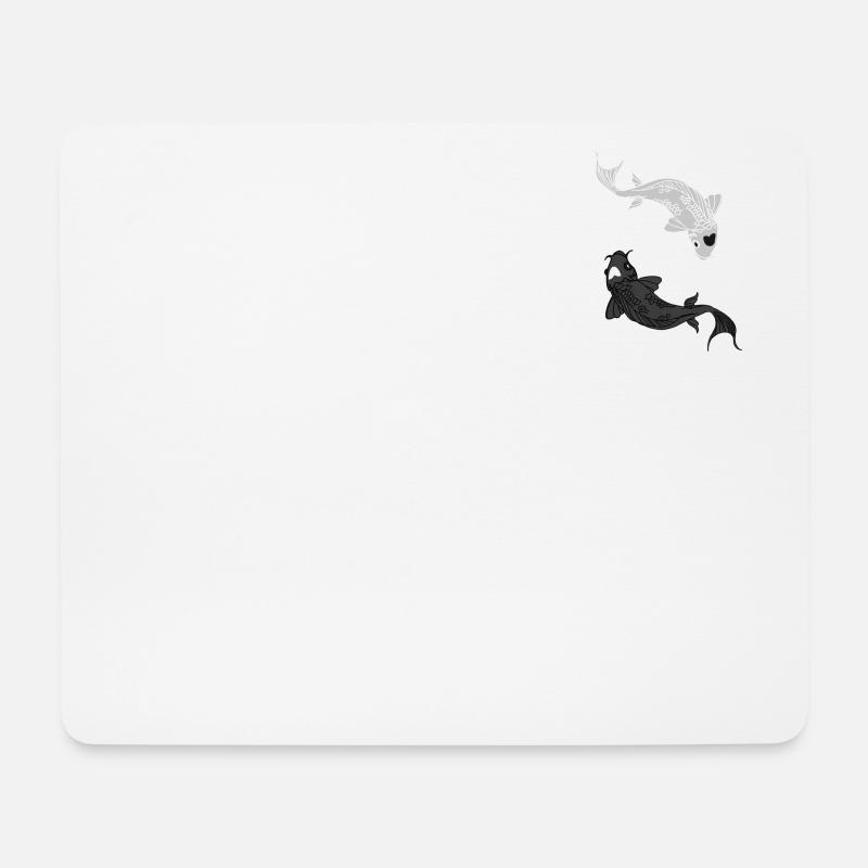 Koi Fische - Mousepad (Querformat) - Weiß