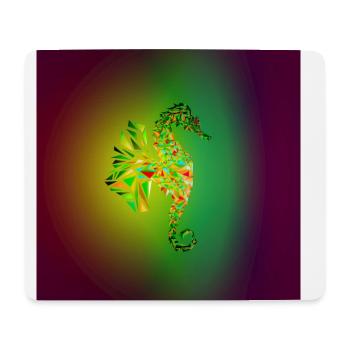NEON ALIEN Hippocampes - Tapis de souris (format paysage) - blanc - Devant