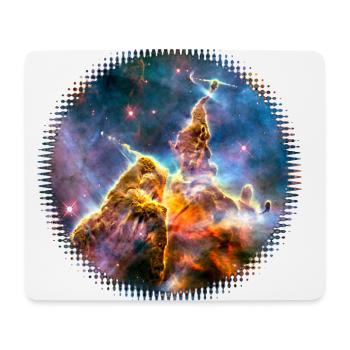 Mystic Mountain, Carina Nebula, Space, Galaxy, - Tapis de souris (format paysage) - blanc - Devant