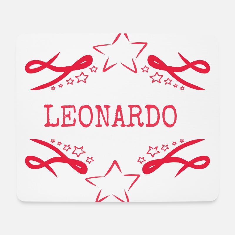 Sterne für Leonardo - Mousepad (Querformat) - Weiß