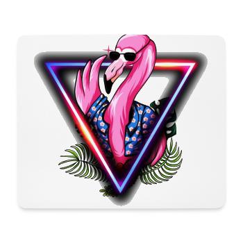 Flamingo Pink Sunglasses Summer Sun Cool - Mouse Pad (horizontal) - white - Front