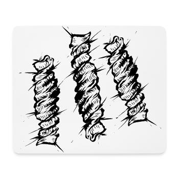 Noodle Fussili - Mouse Pad (horizontal) - white - Front