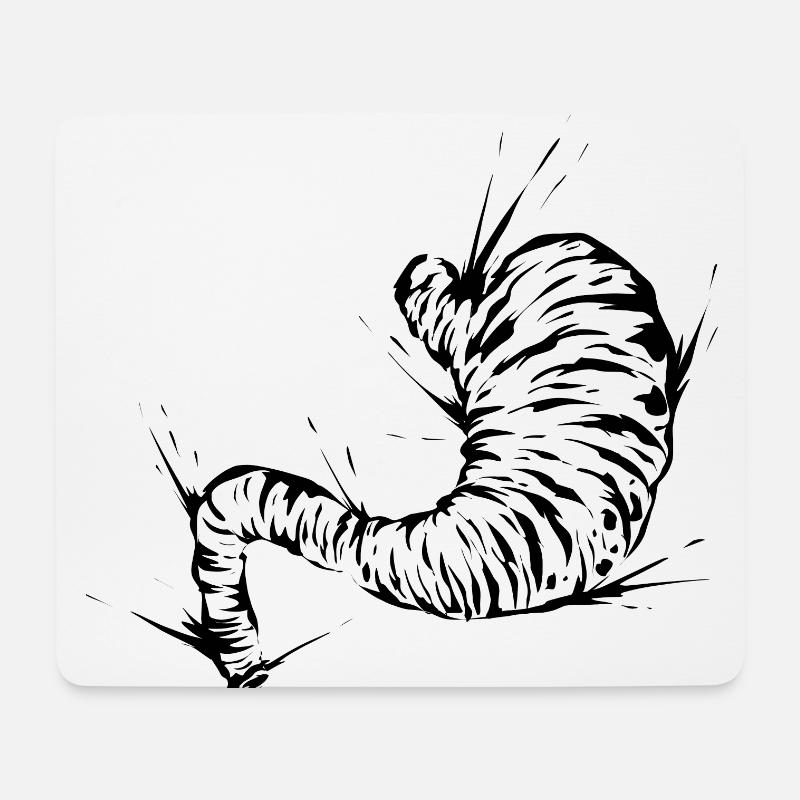 Magen - Mousepad (Querformat) - Weiß