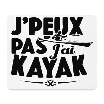 Je Peux Pas J'ai Kayak Cadeau Kayaking - Tapis de souris (format paysage) - blanc - Devant