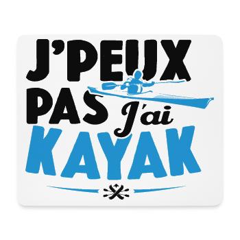 Je Peux Pas J'ai Kayak Cadeau Kayaking - Tapis de souris (format paysage) - blanc - Devant