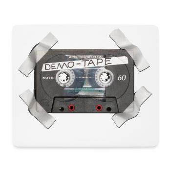 Demo Kasette - Mousepad (Querformat) - Weiß - Vorne