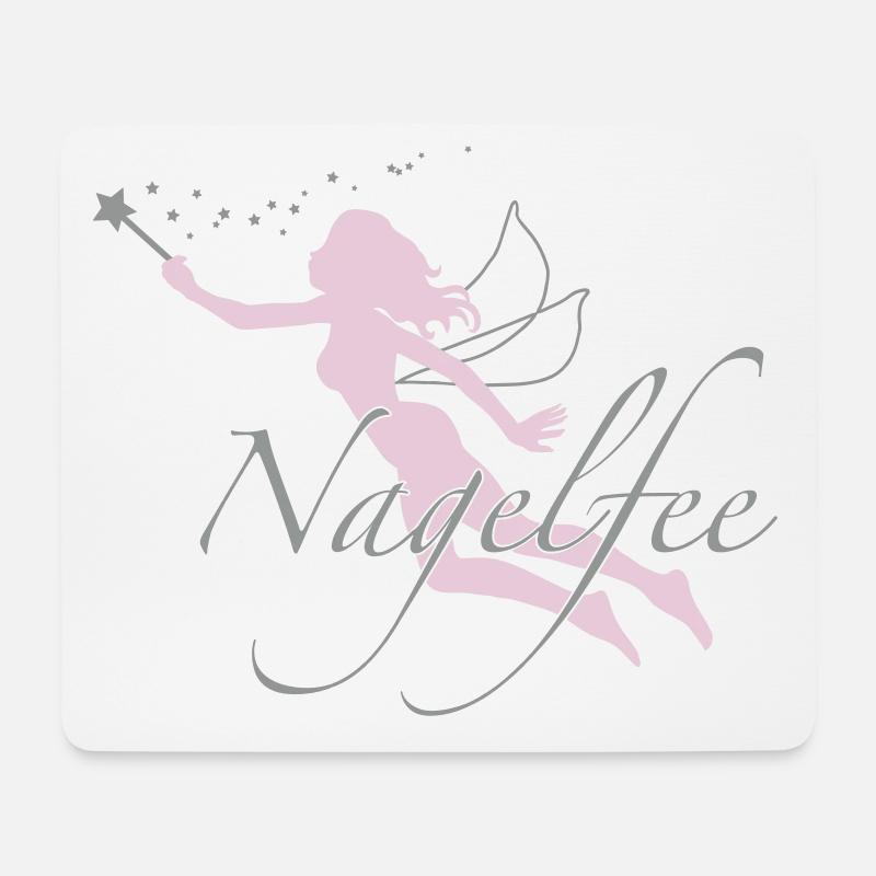 Nagelfee vom Werbeprofi für Dein Nagelstudio - Mousepad (Querformat) - Weiß