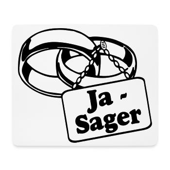 Junggesellenabschied, JGA Bräutigam - Ja Sager(25) - Mousepad (Querformat) - Weiß - Vorne